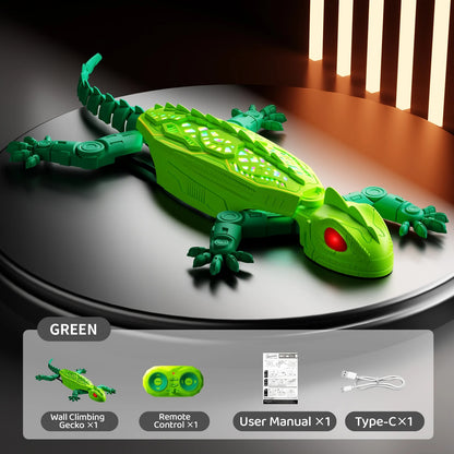 Unisex Gravity-Defying RC Wall Climbing Lizard Toy