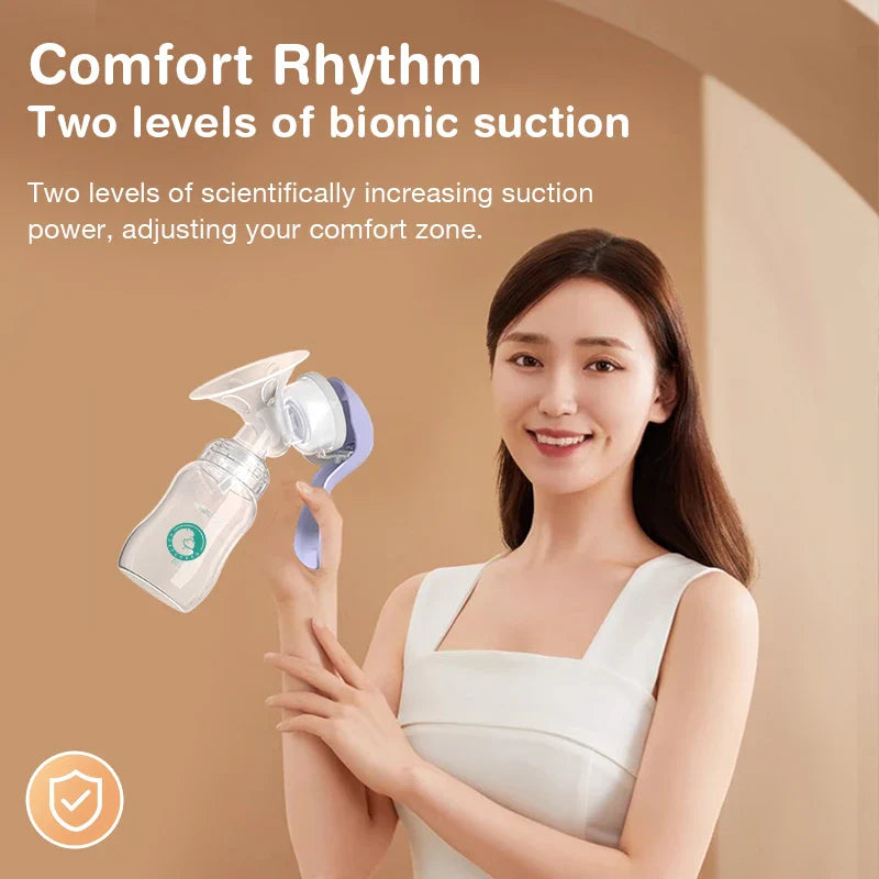 Detail view of the silicone diaphragm inside a BPA-free manual breast pump, ensuring gentle suction