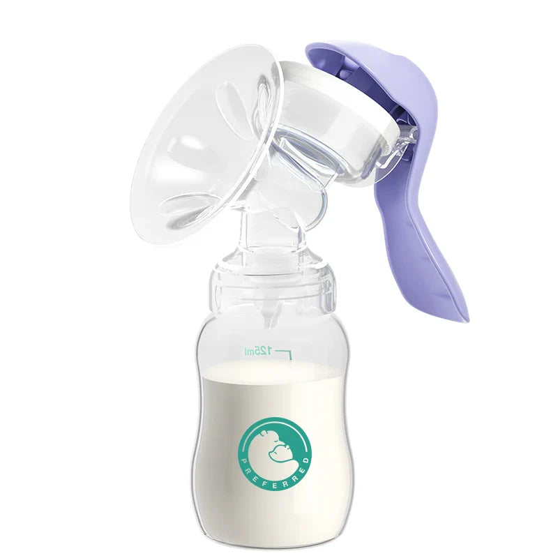 Overview of a manual breast pump, highlighting its compact design for discreet and portable use