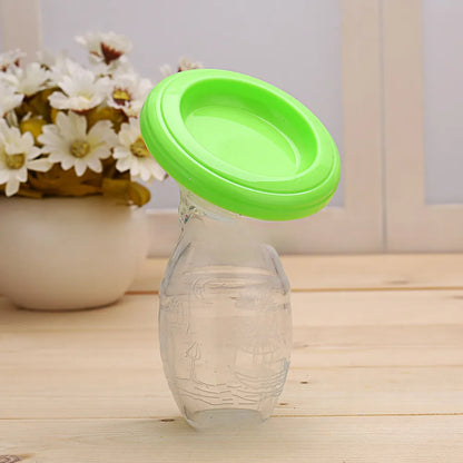 Gentle expressing manual breast pump, made from 100% food-grade silicone
