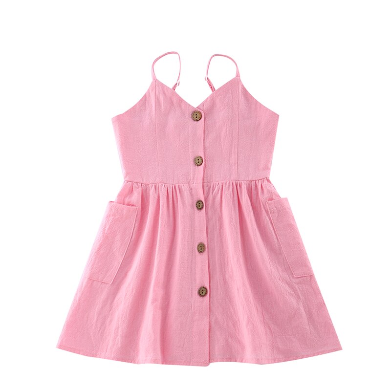 Adorable baby romper and mother's strapless button dress, great for family photos