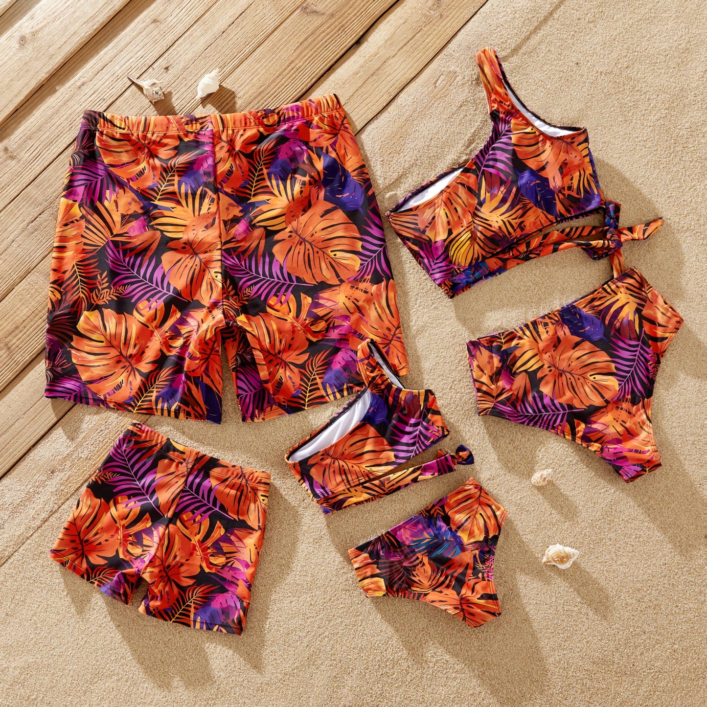 Women's floral bandeau bikini. Stylish & comfortable tropical swimwear for summer.