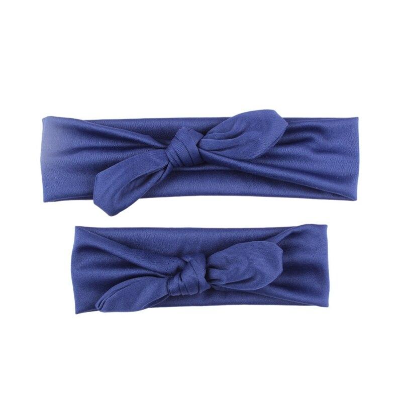 Twinning cotton bow headbands in pink, stylish baby accessories for mom & daughter