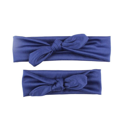 Twinning cotton bow headbands in pink, stylish baby accessories for mom & daughter