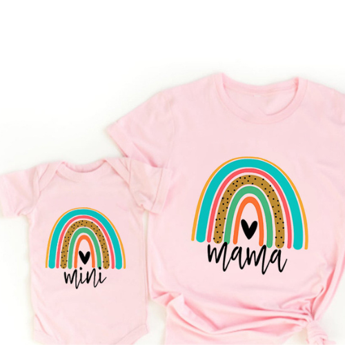 Sweet rainbow striped cotton romper for babies, perfect for everyday wear