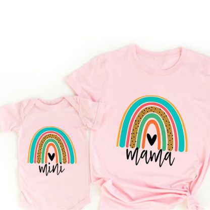 Sweet rainbow striped cotton romper for babies, perfect for everyday wear