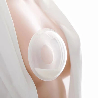 Maternity essential: clear silicone breast milk collector and nipple shield for discreet wear