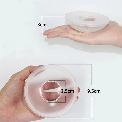 Breastfeeding mom's solution: silicone milk saver with nipple shield for leak prevention and comfort