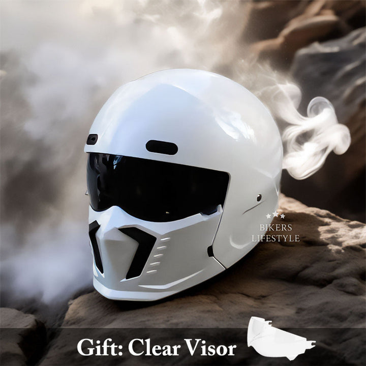 Unisex matte black full face modular helmet, perfect motorcycle gear for adventure and street riding.