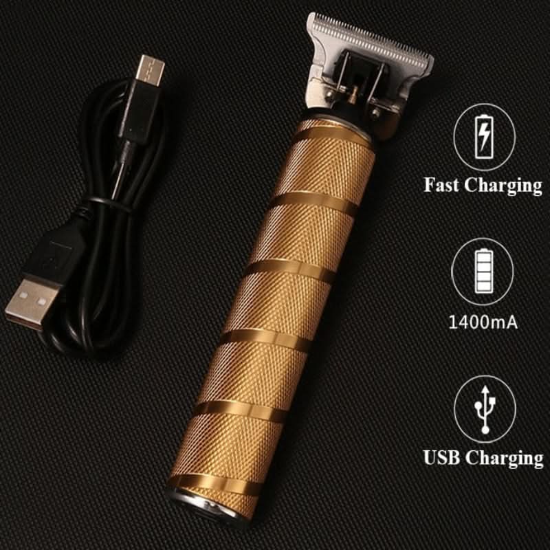 Cordless men's electric shaver & hair trimmer. USB rechargeable for convenient precision grooming.