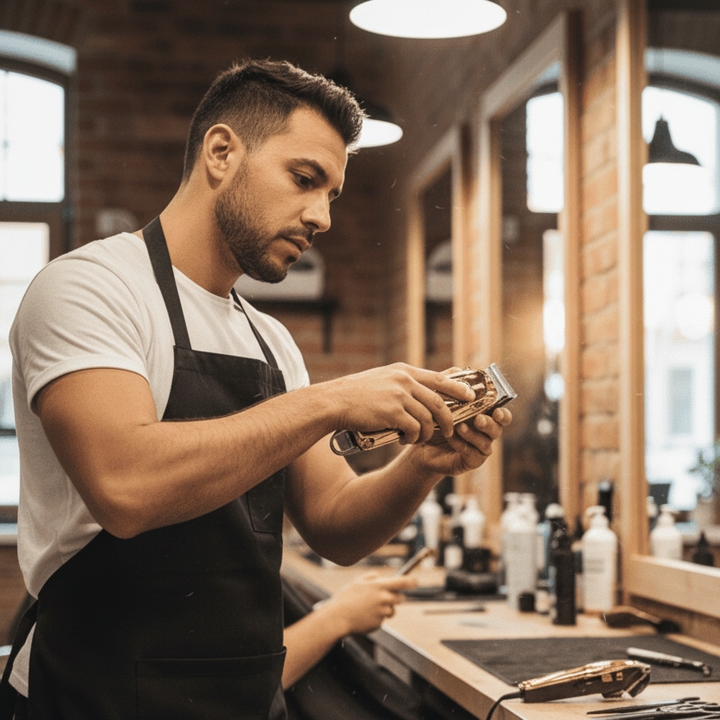 Modern men's cordless hair trimmer & electric shaver, designed for full-body and facial precision grooming.