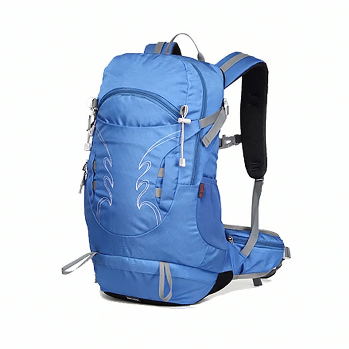 Essential 30L men's daypack for hiking, camping, and outdoor activities, ventilated comfort.