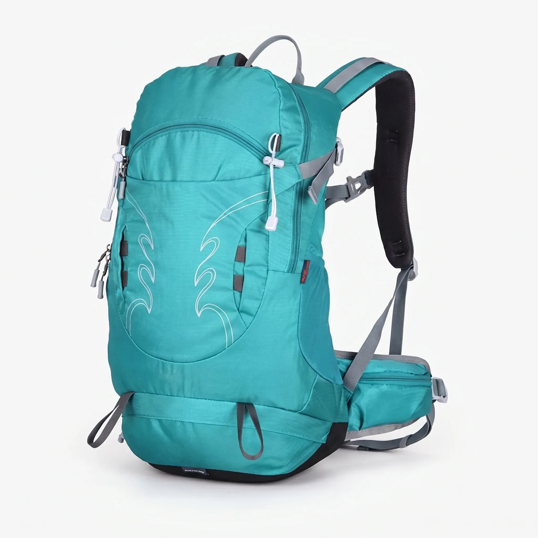 Ergonomic men's 30L trail pack with advanced ventilated back panel for long treks.