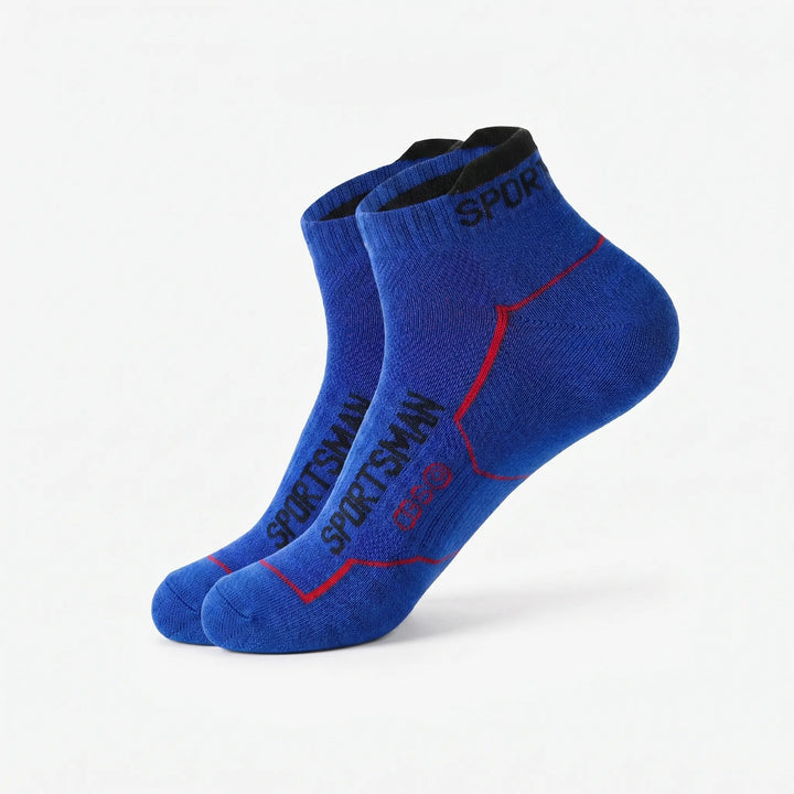 Men's sport ankle socks in a 6-pack. Breathable, low-cut design for optimal comfort & performance.