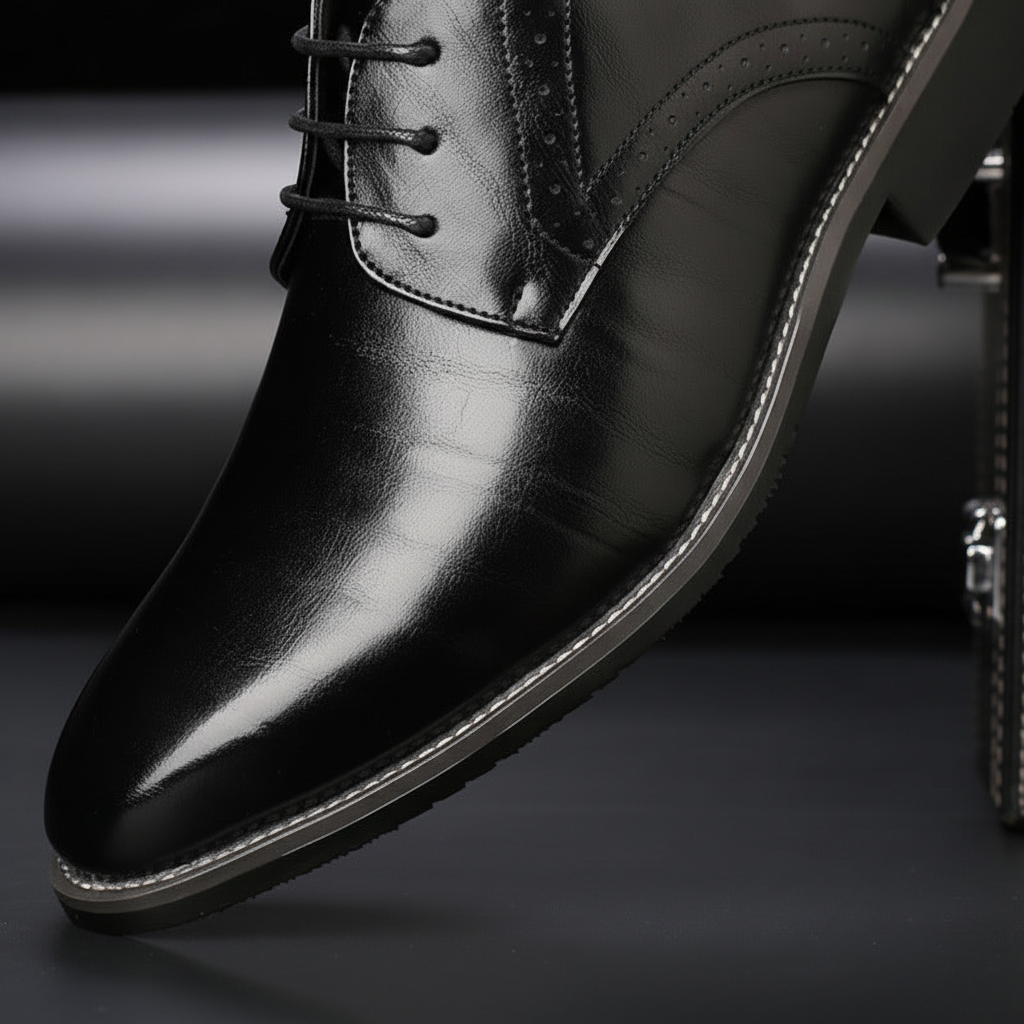 Comfortable men's Adrian leather formal shoes. All-day wear for office, events, and versatile style.