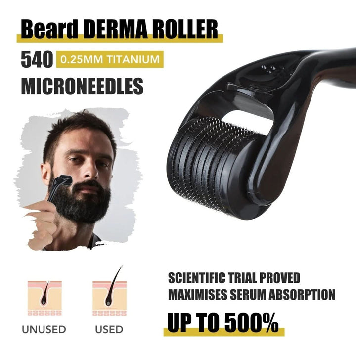 Transform your patchy beard with this men's beard growth kit. Get a healthy, strong, & full beard with ease.