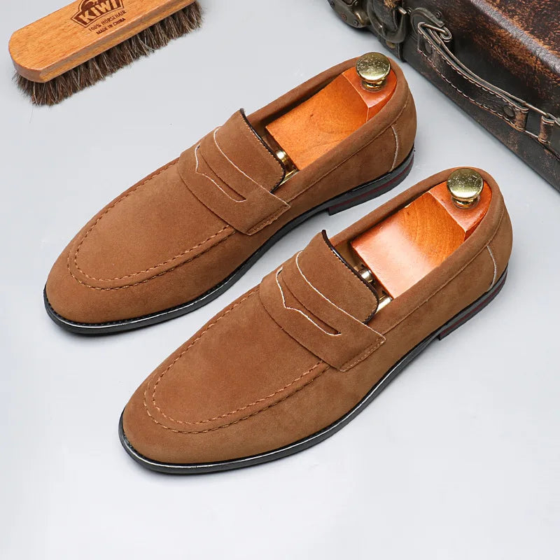 Versatile men's slip-on loafers, offering effortless style for both casual and formal occasions.