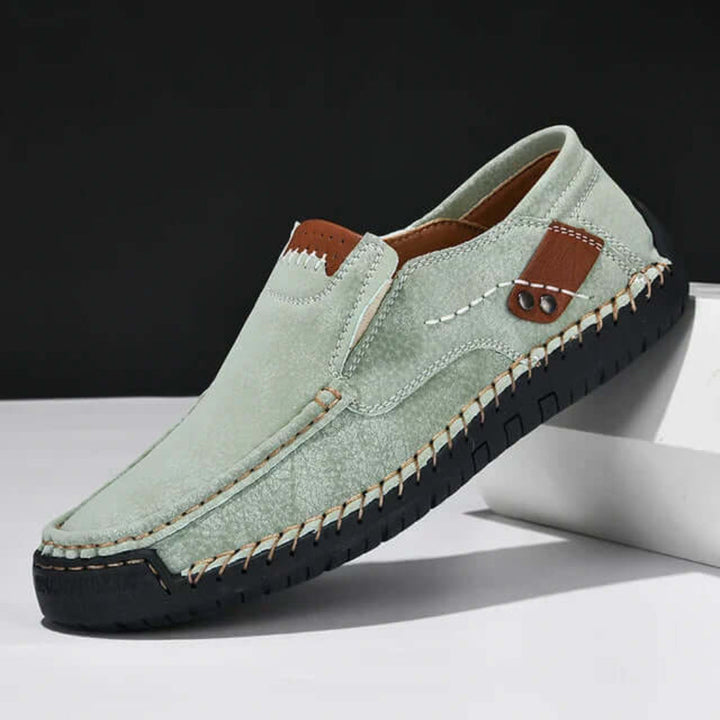 Men's comfortable walking shoes: slip-on design, strong arch support for daily relief & supportive casual wear.