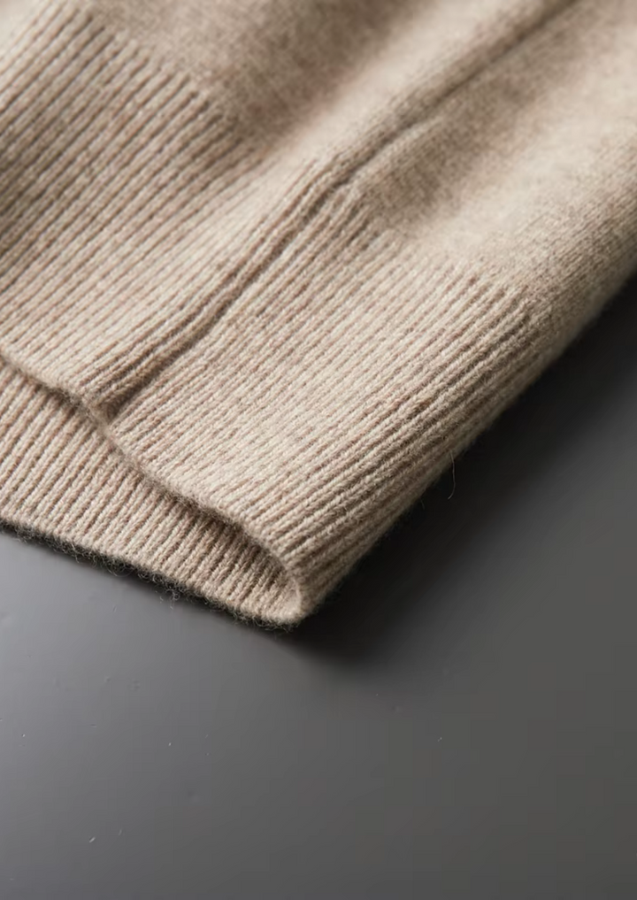 Men's smart casual zip-up cardigan sweater, an all-season versatile knit top.