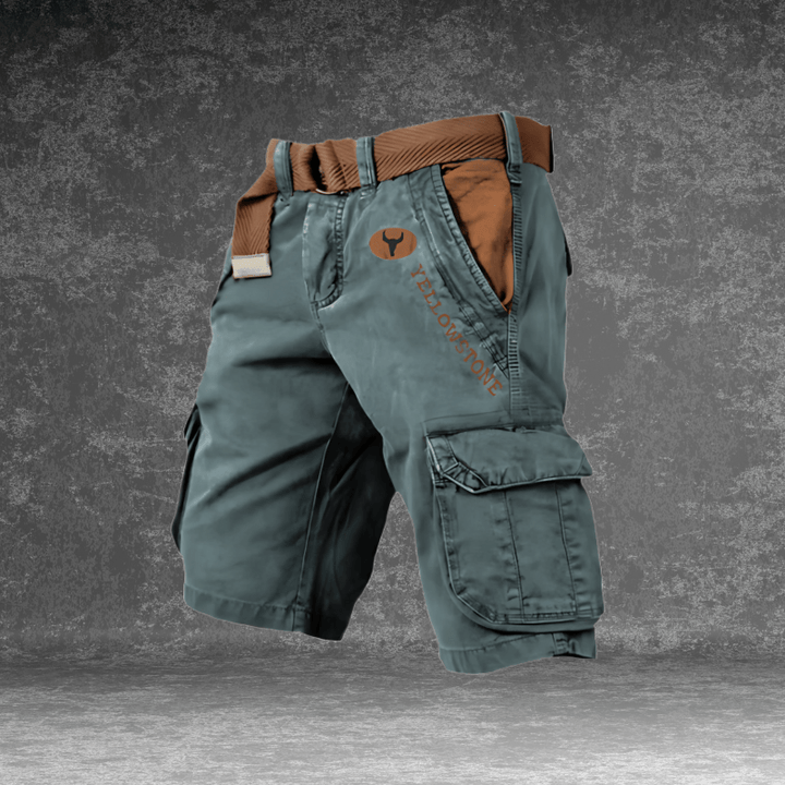 Summer fashion men's breathable cargo shorts with multiple pockets. Comfortable for casual wear & travel.