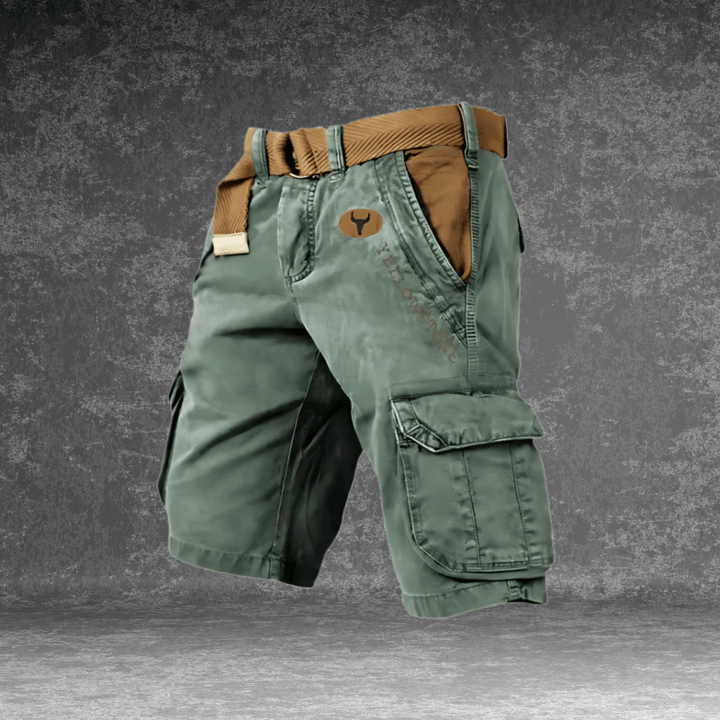 Versatile men's breathable cargo shorts. Relaxed fit, ample pockets, perfect for casual, travel, or outdoor wear.