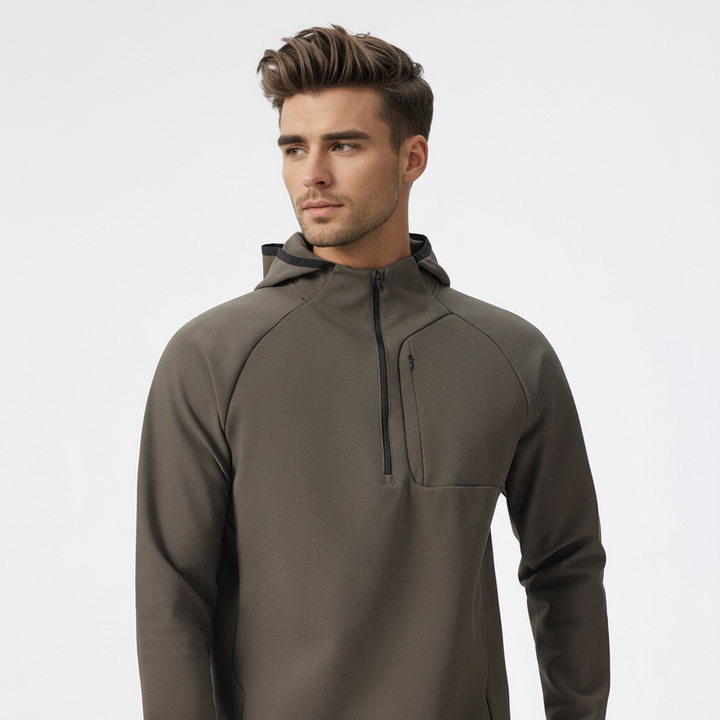 Lightweight men's breathable stretch jacket for performance wear. Perfect activewear for workouts & sportswear needs.