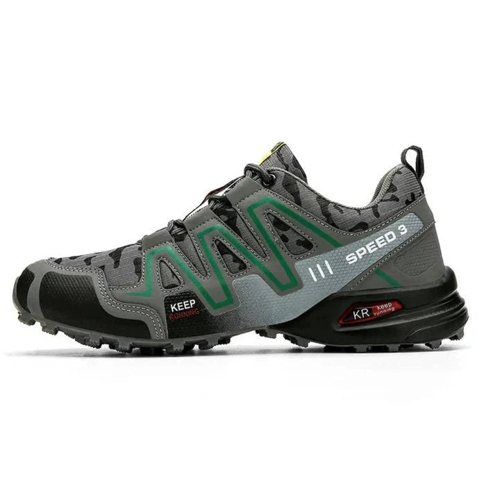 Men's orthopedic camo support sneakers with excellent arch support and traction for daily wear.