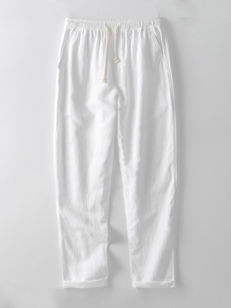 Men's versatile day to evening co-ord set, featuring a stylish band collar shirt and comfortable trousers.