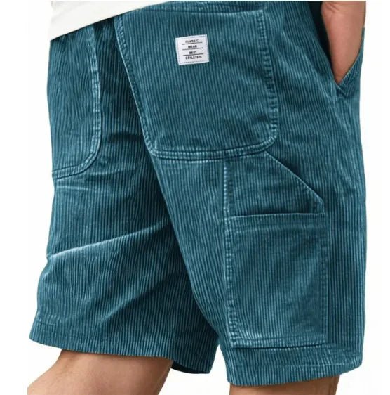 Durable men's casual shorts, knee-length, relaxed fit, perfect for active daily wear, hiking & summer adventures.