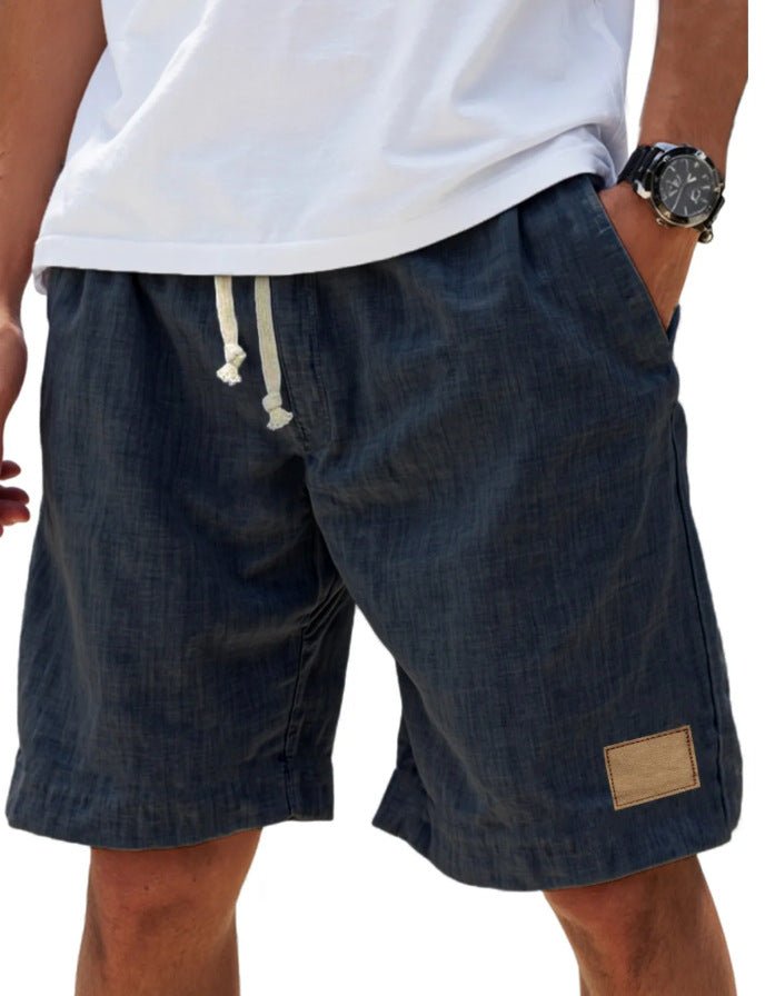 Men's casual drawstring shorts, perfect for summer comfort. Relaxed fit for beach or everyday activities.