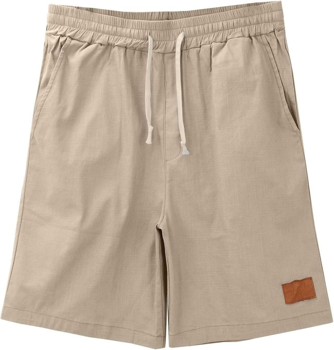 Stylish men's warm weather shorts. Casual fit, elastic waist for ultimate comfort during summer outings.