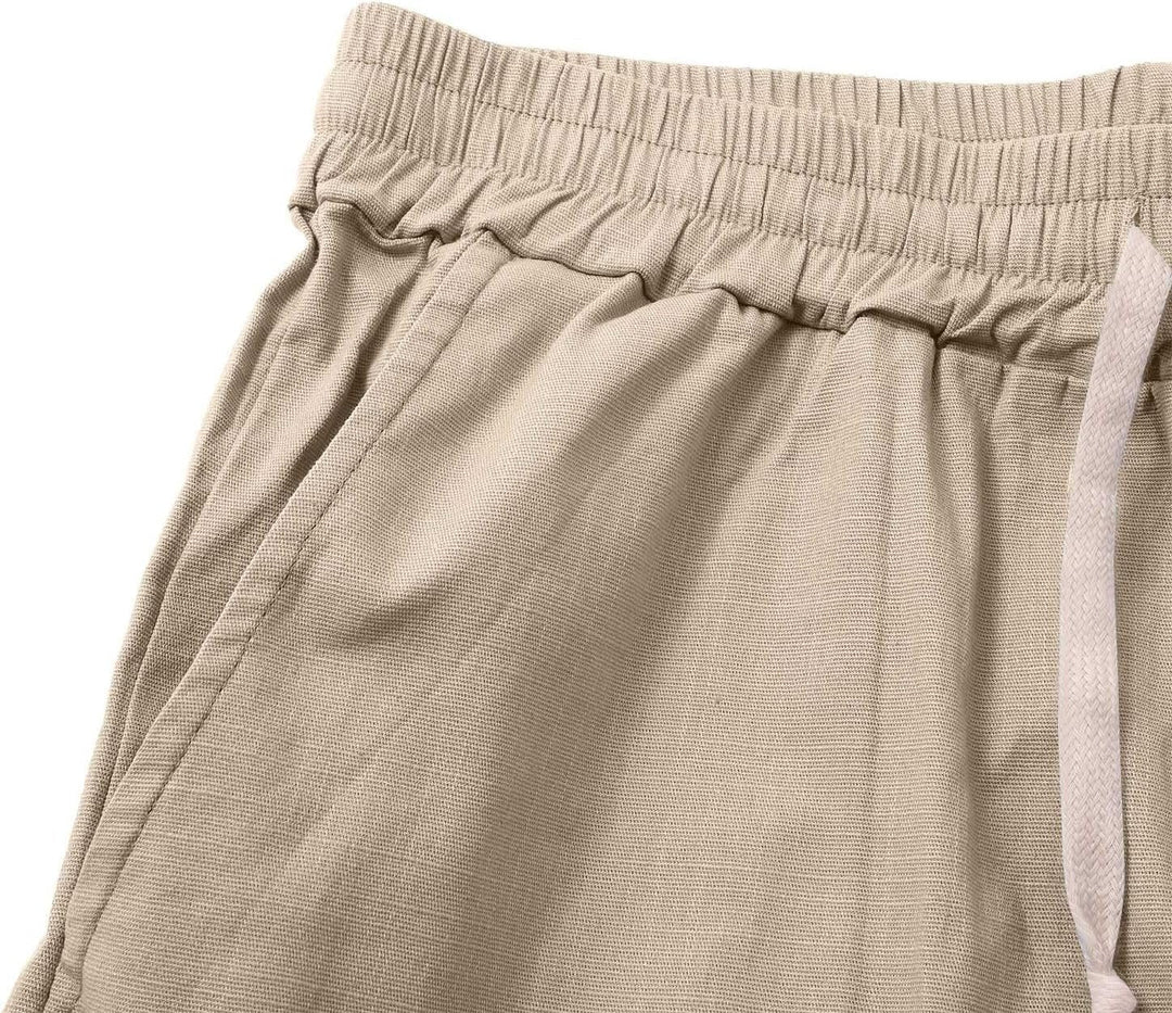 Men's beachwear summer shorts with drawstring. Comfortable and stylish for warm weather outdoor adventures.