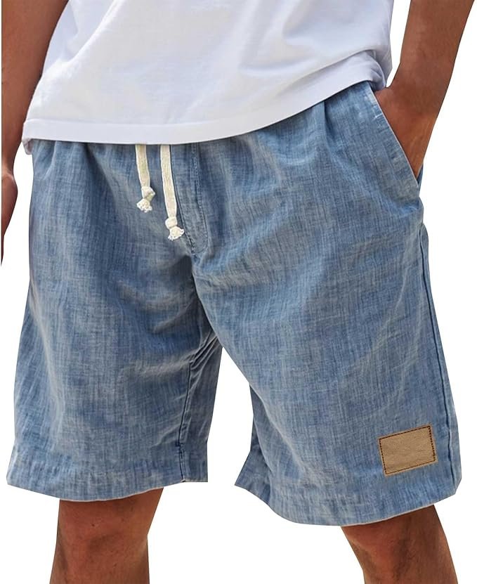 Comfortable men's casual shorts, perfect for warm weather outdoor activities. Relaxed fit design and fashion.