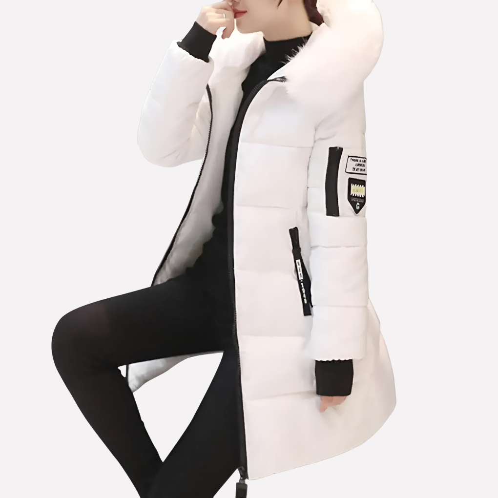 Warm men's hooded winter coat, perfect for everyday casual wear in cold weather conditions.