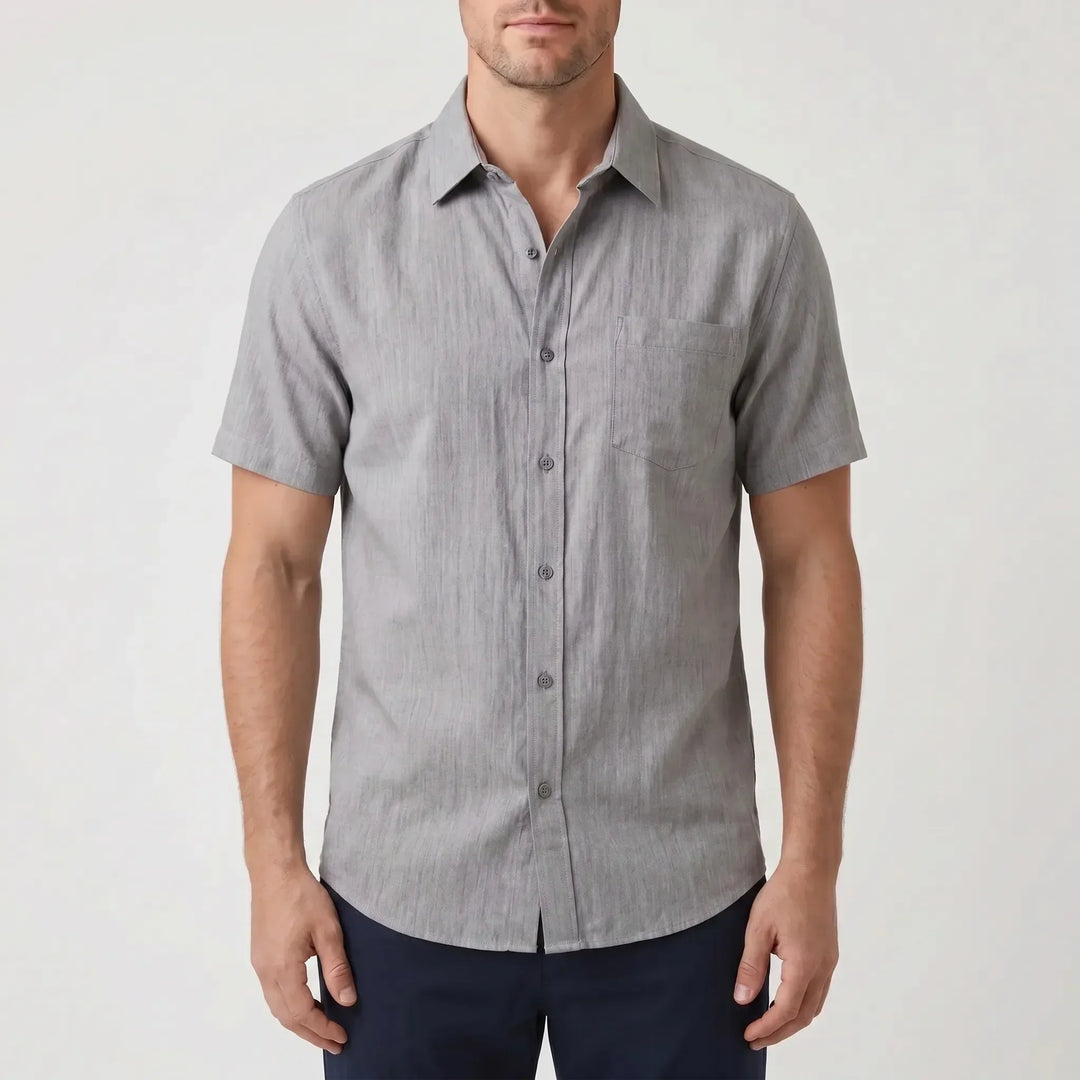 Casual men's short sleeve top, essential for summer fashion. Breathable & comfortable for daily wear.