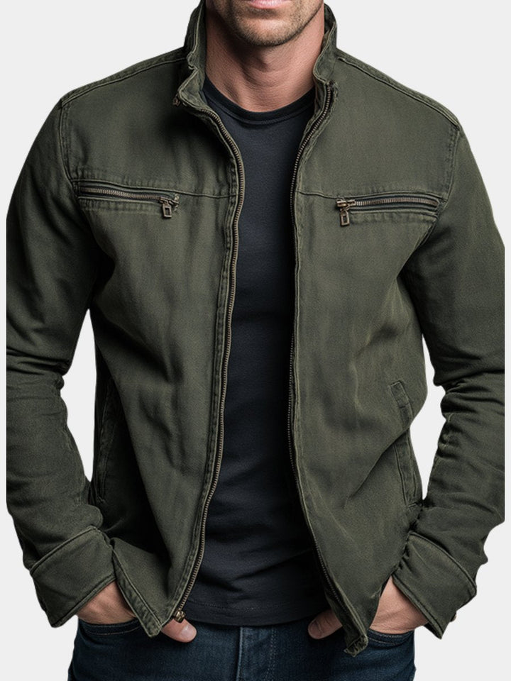 Men's classic all-season utility jacket, perfect versatile outerwear for everyday casual style.