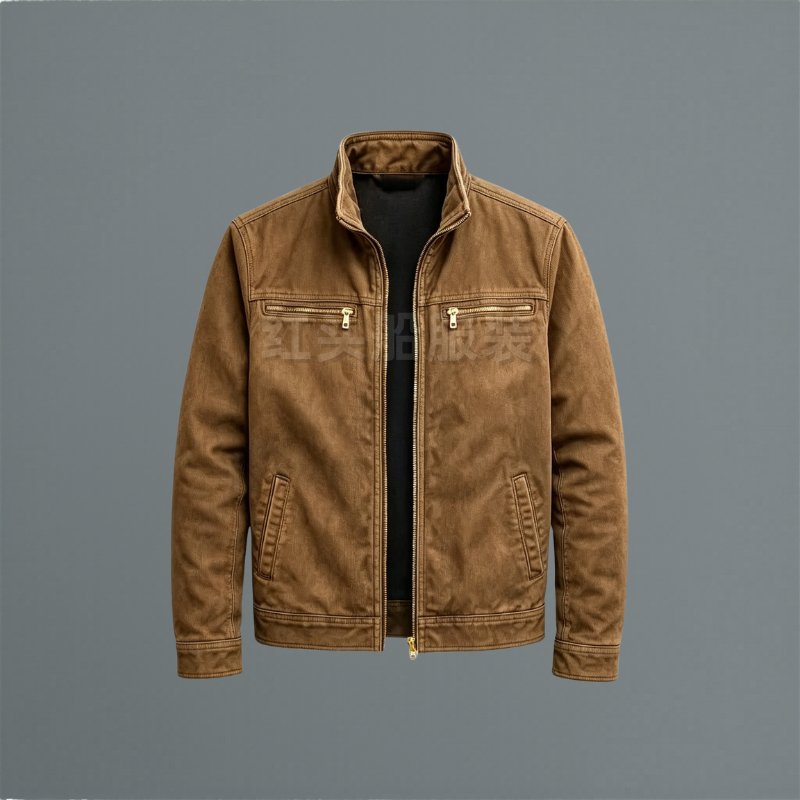 Man wearing a classic all-season utility jacket, styled for a casual everyday outing. Versatile men's coat.