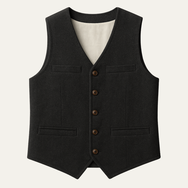 Men's classic button-up waistcoat, tailored for a smart-casual or formal look.