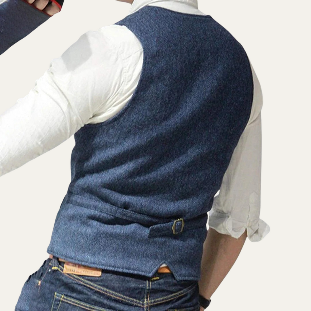 Stylish men's formal waistcoat, perfect for creating a sharp, elegant look for any event.