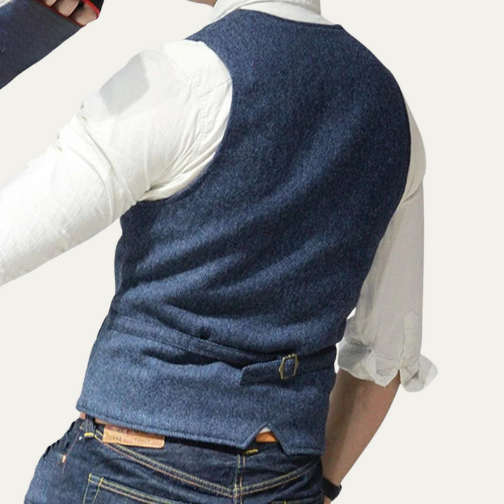Stylish men's formal waistcoat, perfect for creating a sharp, elegant look for any event.