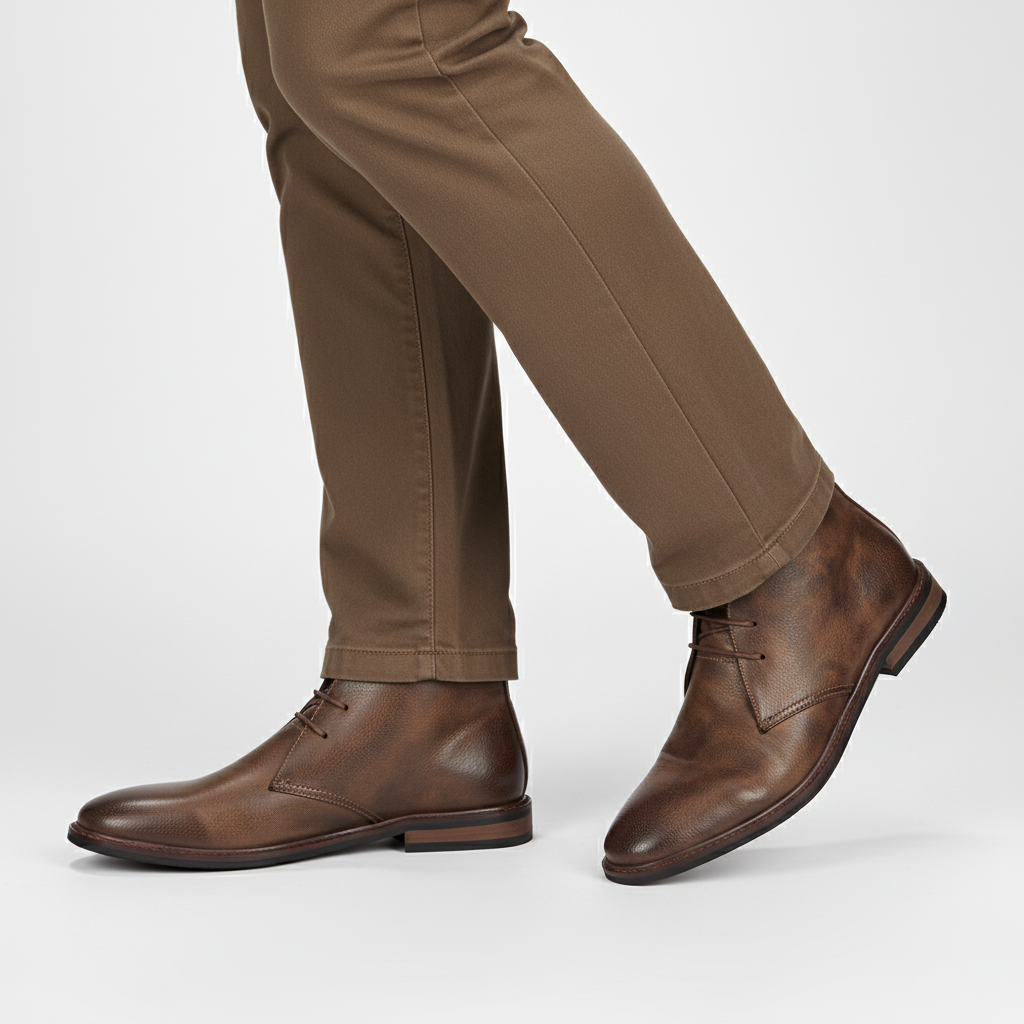 Classic men's desert boots for timeless style & all-day comfort, durable construction for versatile wear.