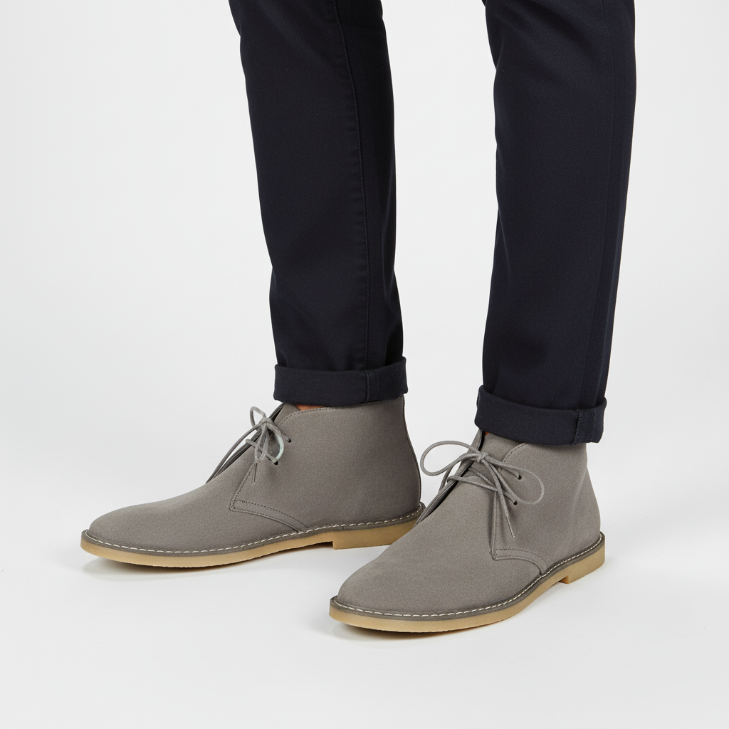 All-season men's classic desert boots, designed for comfort and durability with a timeless, versatile style.