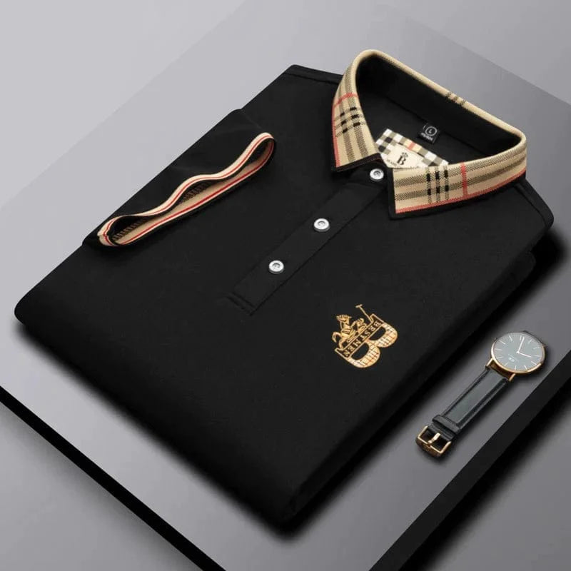 Men's classic fit short-sleeve polo shirt, ideal for comfortable everyday style & casual wear.