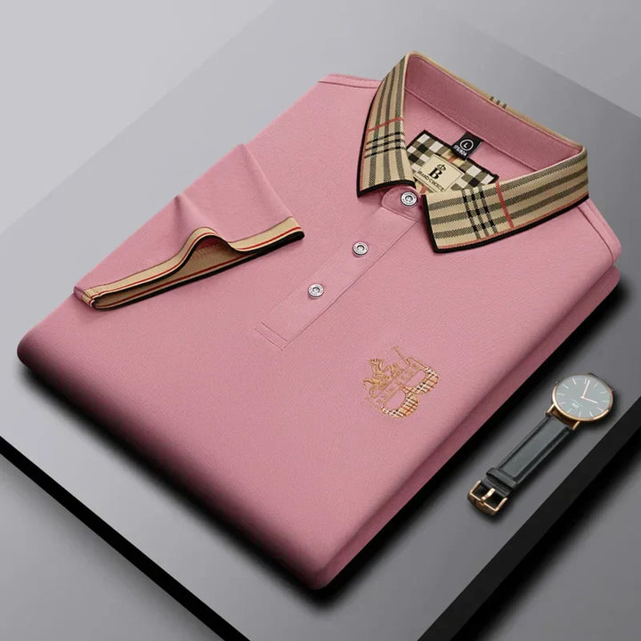 Everyday men's short-sleeve polo shirt, classic design with breathable comfort for summer.