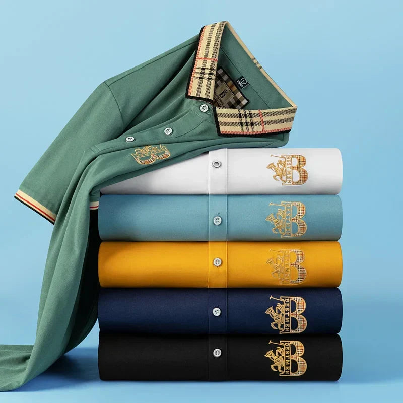 Men's Matthew short-sleeve polo shirt in a classic fit, versatile for daily wear & casual outfits.