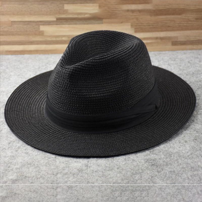 Men's beach & summer Panama hat. Handmade for stylish sun protection, casual comfort & elegance.