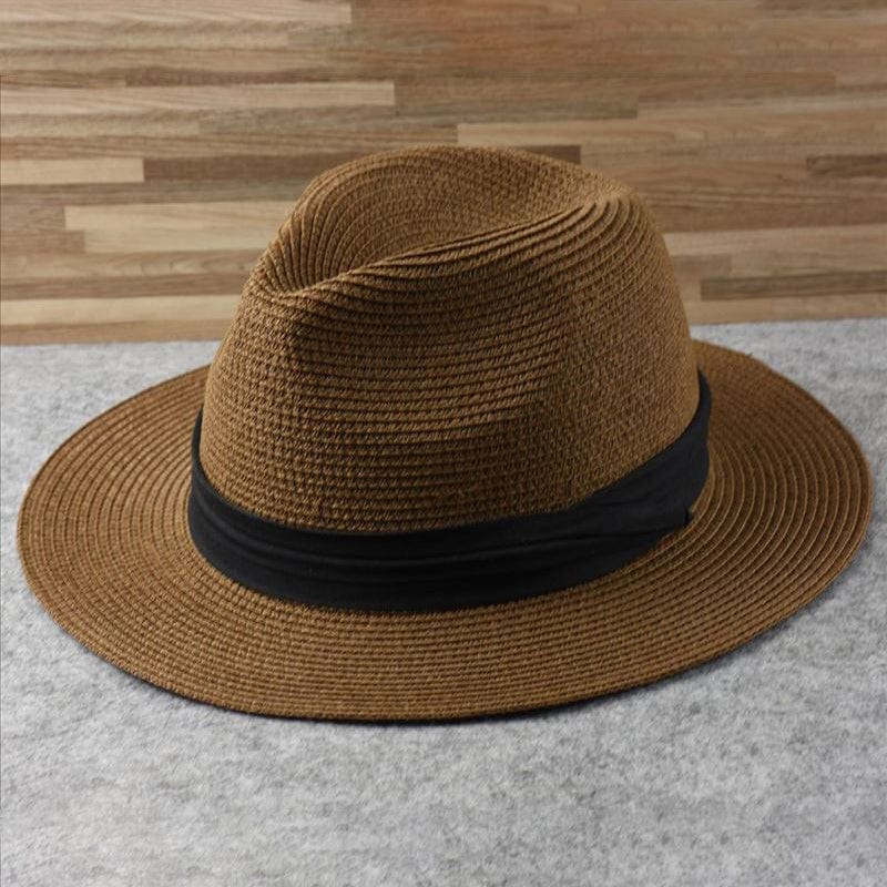 Men's wide-brim Panama hat. Handcrafted for superior sun protection, a stylish & elegant summer accessory.