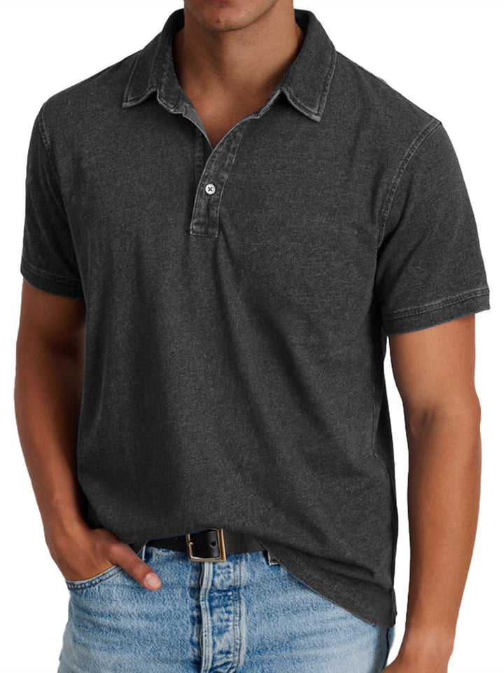 Versatile men's classic polo, relaxed fit, short sleeve. Perfect for everyday wear or smart casual events.