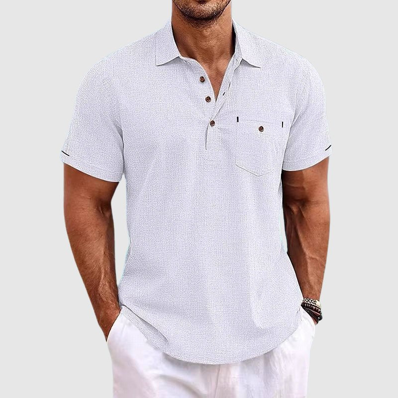Versatile men's classic polo shirt, perfect for casual outings or a smart semi-formal look. Enjoy all-day comfort.