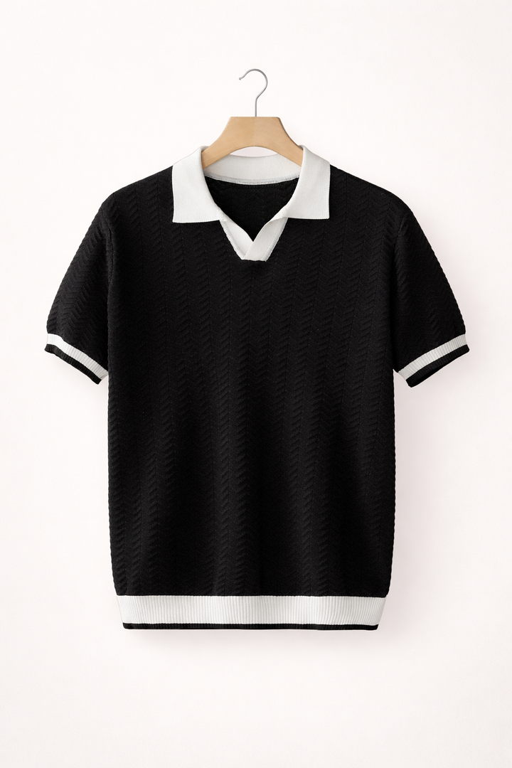 Comfortable men's everyday polo shirt. Soft short sleeve top, ideal for versatile casual fashion.